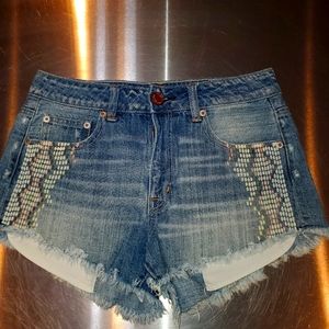 American Eagle Hi-Rise Festival shorts
